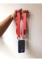 iPhone 16 Promax Transparent Case with Cross Inserted Length Adjustable Mocha Phone Strap - 3