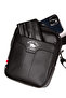Men's Black Leather Phone-Compartment Adjustable Crossbody Daily Hand and Shoulder Bag - 2