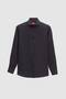 Ds Groom Slim Fit Black Classic Tie Collar Long Sleeve Easy-Iron Shirt - 5