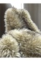 Zp Imported Raccoon Pattern, 1500 Gr Highend Plush Fabric, Artificial Fur High Quality 50X150 cm Home Textile - 2