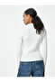 Long Sleeve T-Shirt Zipper Collar Ribbed Slim Fit - 4
