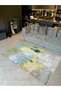 Barcelona Collection Multicolored Abstract Patterned Creative Modern Decorative Carpet 52