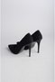 Select 1964 genuine leather stiletto (heel height: 11 cm) black suede - 6