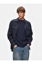 Basic Long Sleeve Navy Blue Shirt - 2