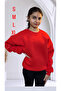 Red Oversize Sweatshirt