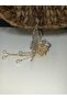Women's New Season Crystal Stone Large Size Metal Peg Butterfly Pendent Buckle - 4