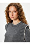Knitwear Sweater Crew Neck Ruffle Detailed Long Sleeve