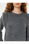 Knitwear Sweater Crew Neck Ruffle Detailed Long Sleeve - 5