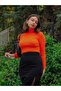Women's Deep Slit Midi Skirt - 4