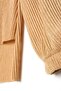 Beige Pleated Slit Detailed Blouse and Skirt Suit - 8