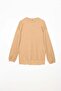 Beige Pleated Slit Detailed Blouse and Skirt Suit - 5