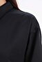 Black-Front and Back Button Shirt Tunic - 6