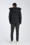 Hooded Thick Men's Puffer Coat Standard Fit - 3