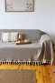 Coffee Oversized Sofa with Knitted Arms, Sofa Bed Cover 180X300 cm - 2