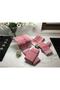 4-Piece Red Kitchen Drying Cloth German Napkin