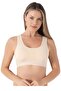 Women's Single Basic Cotton Padded Sports Bustier 7444
