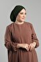 Khaki Practical Ready Snap Hijab Bonnet Sandy Drawstring Loose 2119_09 - 2