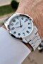 Men's Wristwatch with White Numbers on Dial and Metallic Color Band 2 Years Warranty - 2