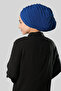 Cobalt Blue Draped Casual Hijab Bonnet Sandy Drawstring 2315_24 - 4