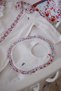 100% Cotton 3-Piece Newborn Set - Little Flowers / Red - 6