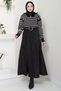 Belted Suede Mevlana Skirt Black Hm2607 - 2