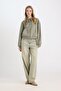 Coool Standard Fit Hooded Basic Plain Kangaroo Pocket Zippered Sweatshirt Z7069Az24Wn - 2