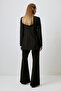 Gold Button Detailed Crepe Tunic - 5