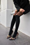 Noom Women's Leopard Buckle Metal Heel Stiletto - 8