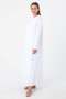 White-Long Sleeve Lingerie Dress - 3