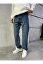 Baggy Basic Jean Pants A104-K12 Indigo Washed - 8