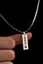 Men's Steel Necklace - Spotify Song Coded Steel Thin Pendant Necklace - 2