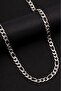 Figaro Striped Men's Steel Chain Necklace Cklgmsfgrcz - 3