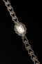 Oval Silver Women's Watch Bridal Watch with Marcasite Stones - 4