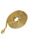Men's Gold Ottoman Cubic Steel Necklace Chain - 2