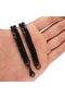 Black Tight Knitted Gourmet Steel Men's Necklace Chain - 5