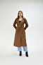 Pocketed Belted Trench Coat Tan - 3