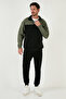 Regular Fit Zippered Stand-Up Collar with Furry Soft Raised Winter Sweat Men's Sweat 5905343 - 2