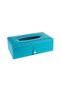 Turquoise Faux Leather Napkin Holder Tissue Box - 13*24*6 cm - 2