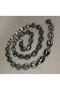 Men's Black Sailor Model Steel Chain Necklace