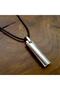 Ottoman Steel Bar Leather Necklace Men's Dklgmsdblok - 5