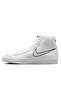 Blazer Mid 77 Leather Genuine Leather Casual Ankle Sneakers White - 2