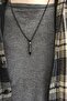 Spotify Song Code Steel Black Bar Necklace Block Chain Cklspotykly-Syh - 5