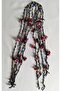 Narcissus Needle Embroidered Glass Beaded Red Glasses Lanyard - 3