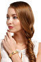Colorful Stone Metal Handcuffs Model Women's Bracelet - 2