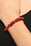 Coral Natural Stone Women's Bracelet 17 cm - 2