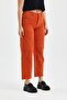 We-The Stitching Detail High Waist Thin Ribbed Baggy Velvet Pants-26 - Tile - 5