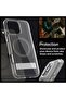 Ultra Hybrid S MagFit for iPhone 16 PRO case with Kickstand [MagSafe compatible] - Graphite - 6