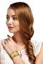 Metal Design Handcuffs Model Yellow Women's Bracelet - 2
