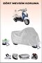 Motorcycle Cover with Lock Compatible for Mondial 50 ZNU ec, Secure, Waterproof , Durable Fabric.