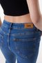Normal Waist Super Narrow Leg Skinny Fit Light Blue Women's Denim Trousers L526005404-Light Blue - 6